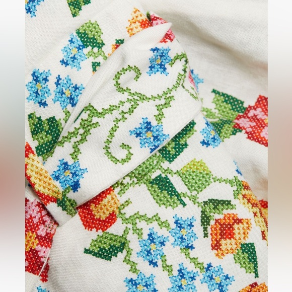 NWT FARM RIO•Floral belted romper - Picture 6 of 11